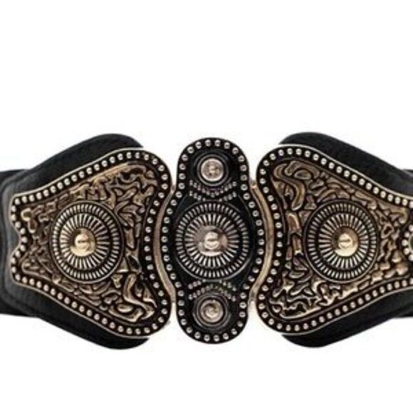 Vintage Metal Buckle Dress Belt - Picture 5 of 6